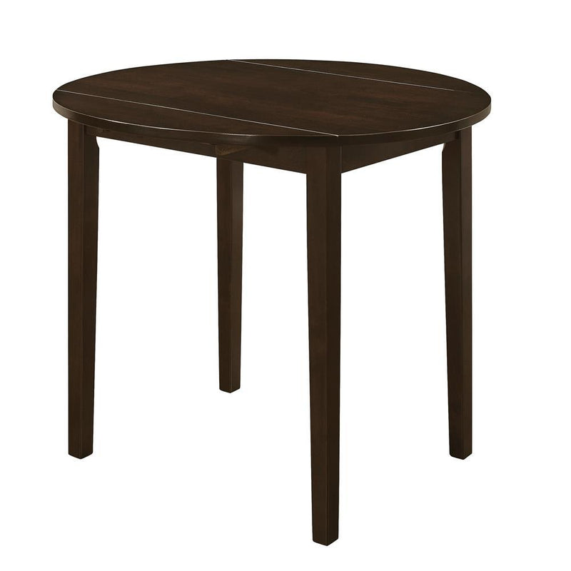 Bucknell 3-piece Dining Set with Drop Leaf Cappuccino and Tan - Furniture Center (NY)