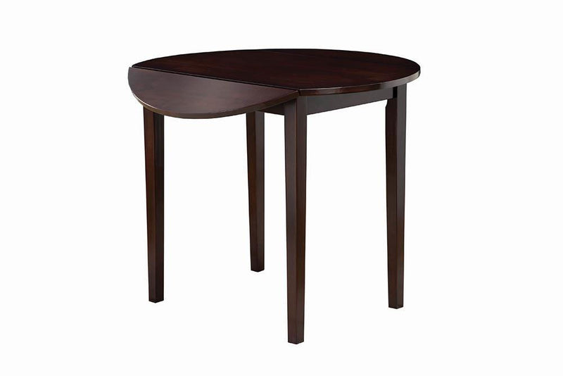 Bucknell 3-piece Dining Set with Drop Leaf Cappuccino and Tan - Furniture Center (NY)