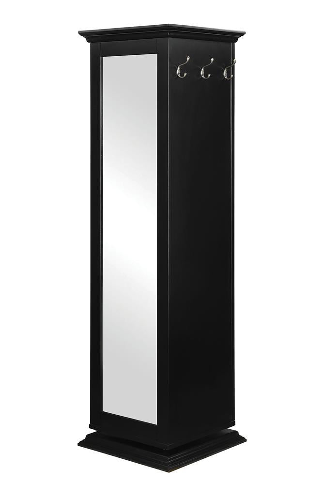 Robinsons Swivel Accent Cabinet with Cork Board Black - Furniture Center (NY)