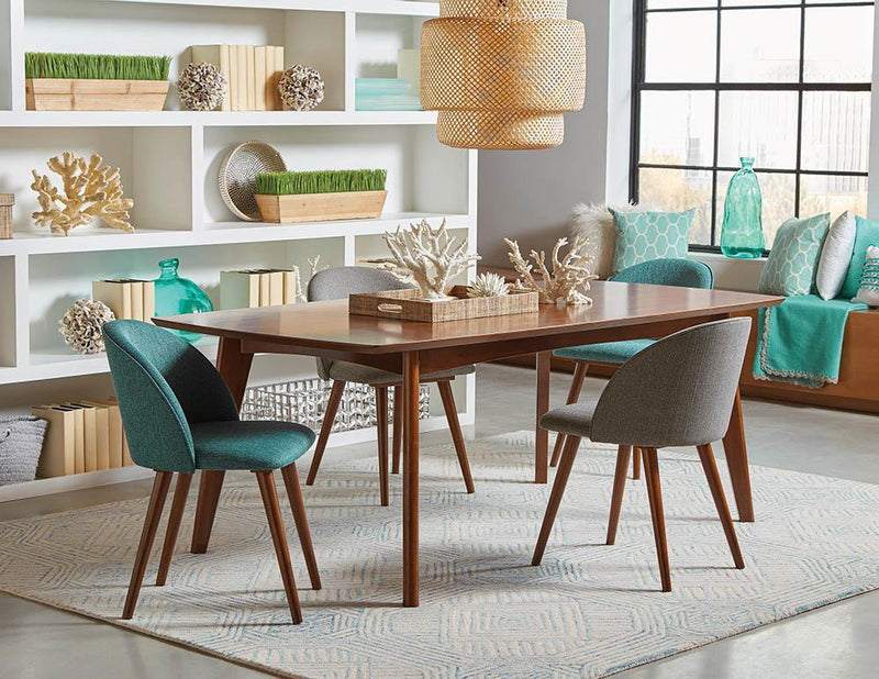 Jedda Oval Dining Table Dark Walnut - Furniture Center (NY)
