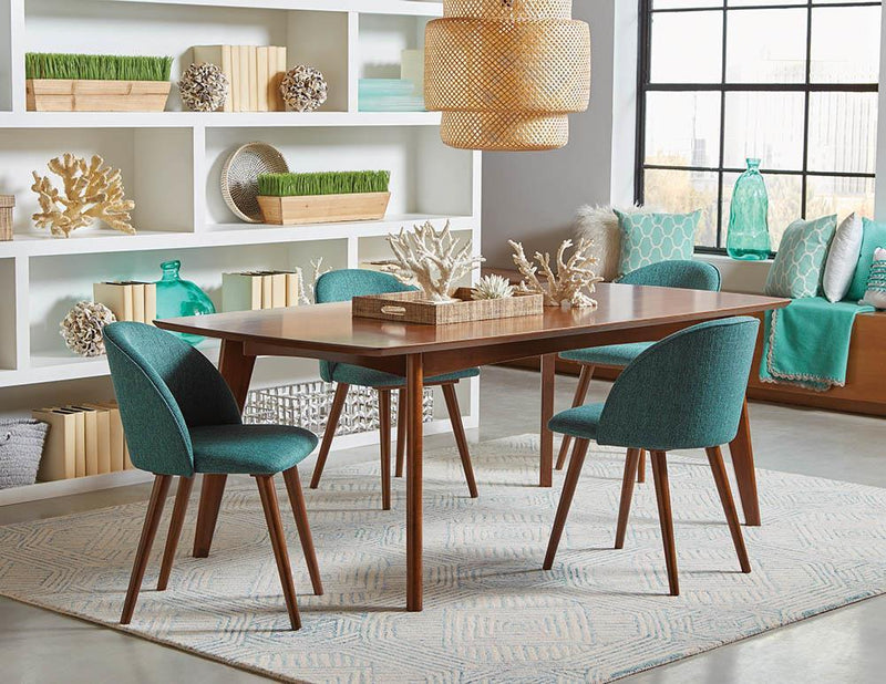 Jedda Oval Dining Table Dark Walnut - Furniture Center (NY)
