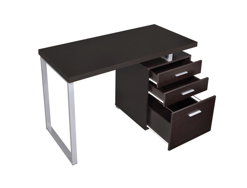 Brennan 3-drawer Office Desk Cappuccino - Furniture Center (NY)