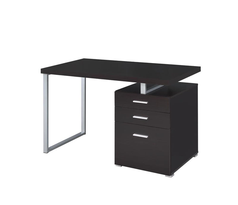 Brennan 3-drawer Office Desk Cappuccino - Furniture Center (NY)