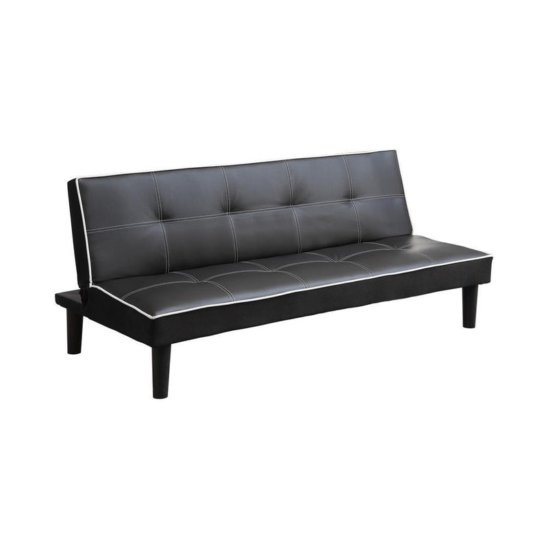 Katrina Tufted Upholstered Sofa Bed Black - Furniture Center (NY)