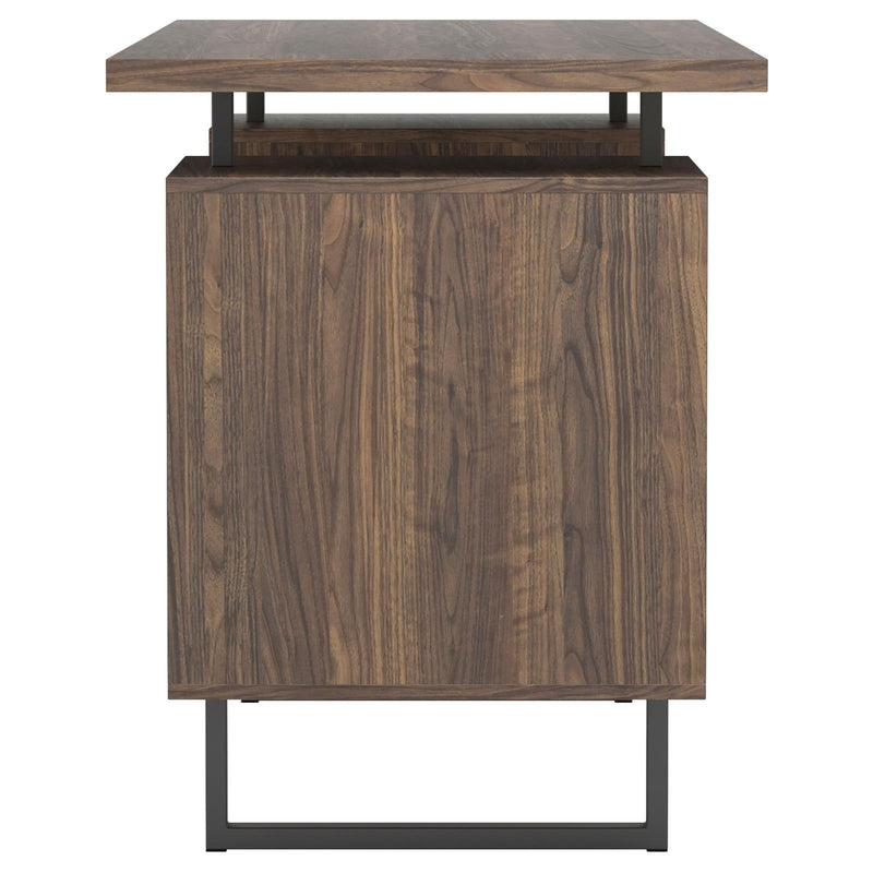 Lawtey Floating Top Office Desk Weathered Grey - Furniture Center (NY)