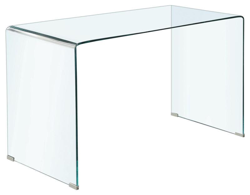 Ripley Glass Writing Desk Clear - Furniture Center (NY)