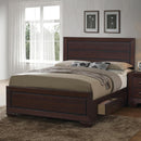 Kauffman California King, Eastren King, & Queen Panel Bed Dark Cocoa - Furniture Center (NY)