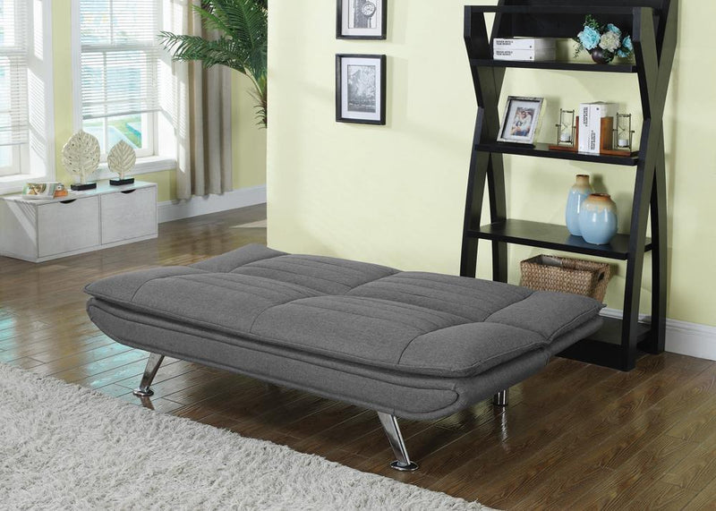 Julian Upholstered Sofa Bed with Pillow-top Seating Grey - Furniture Center (NY)