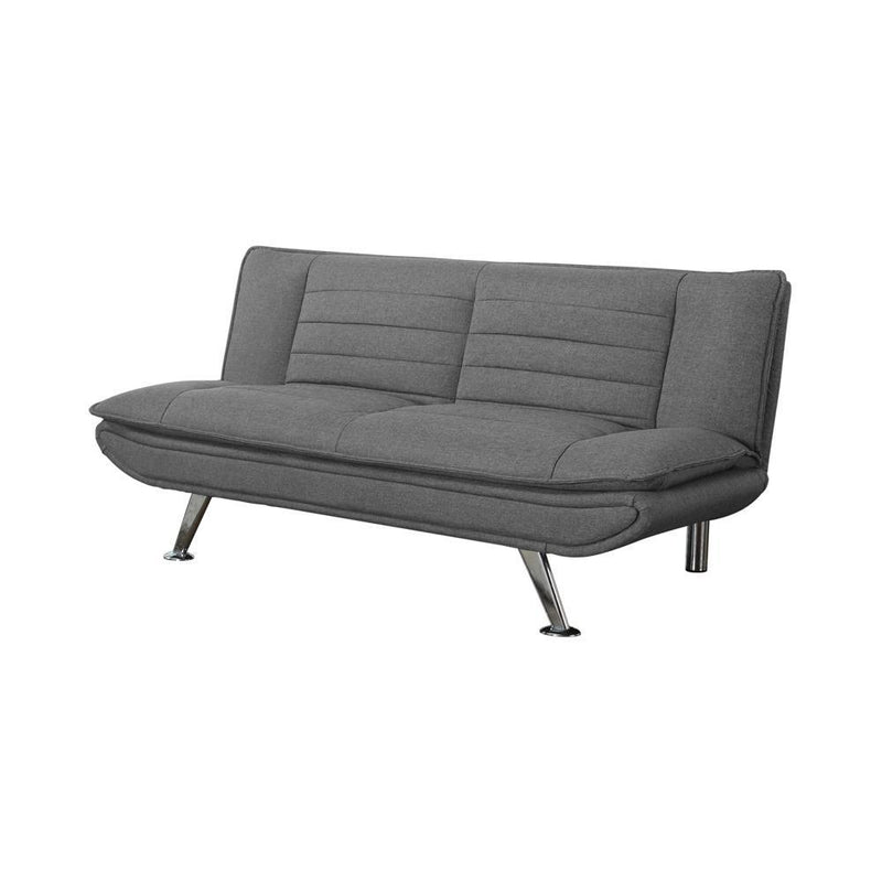 Julian Upholstered Sofa Bed with Pillow-top Seating Grey - Furniture Center (NY)