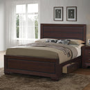 Kauffman California King, Eastren King, & Queen Panel Bed Dark Cocoa - Furniture Center (NY)