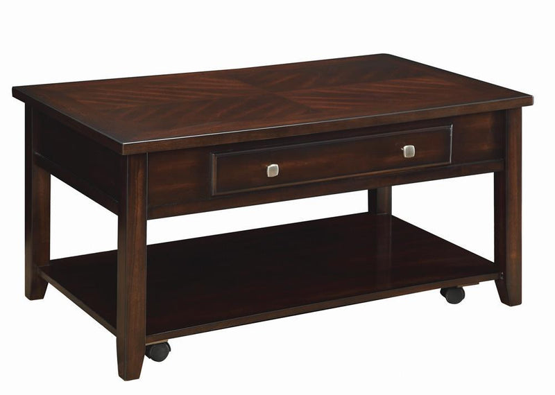 Bradford Rectangular Lift Top Coffee Table Walnut - Furniture Center (NY)