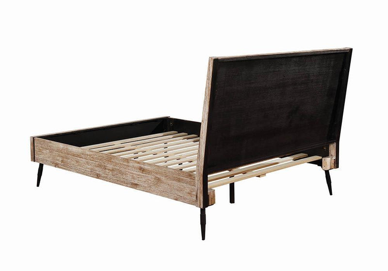 Marlow Queen Platform Bed Rough Sawn Multi - Furniture Center (NY)