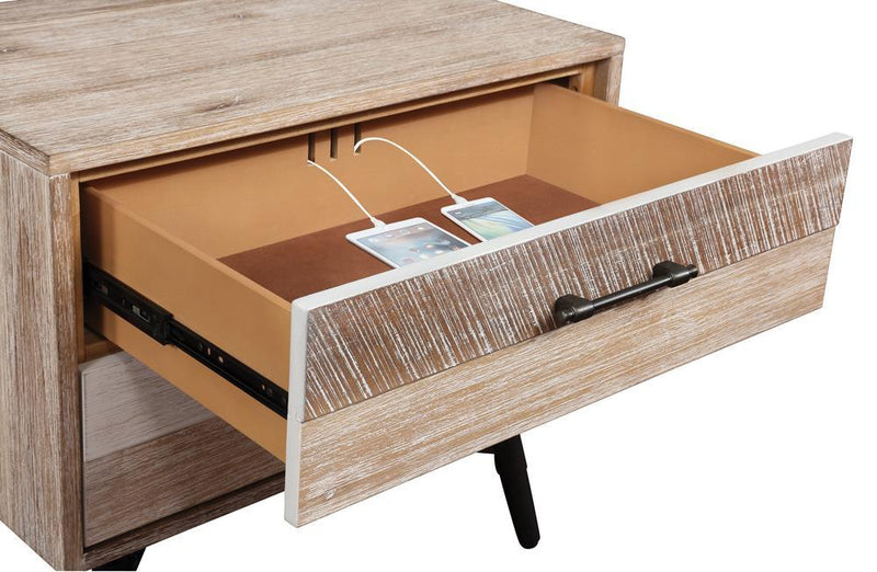 Marlow 2-drawer Nightstand Rough Sawn Multi - Furniture Center (NY)