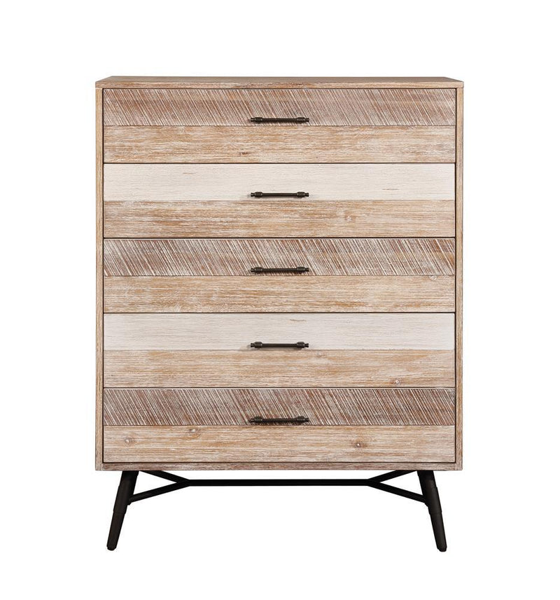 Marlow 5-drawer Chest Rough Sawn Multi - Furniture Center (NY)