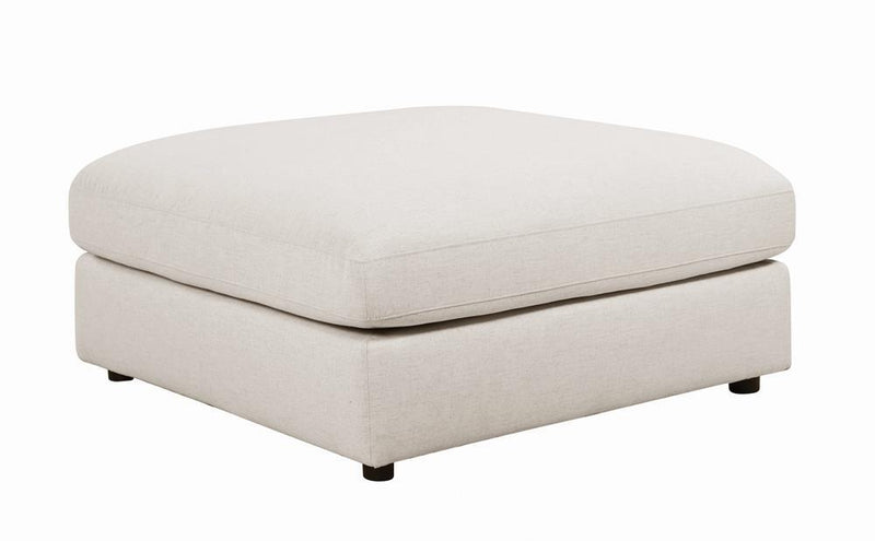 Serene Upholstered Rectangular Ottoman Beige - Furniture Center (NY)