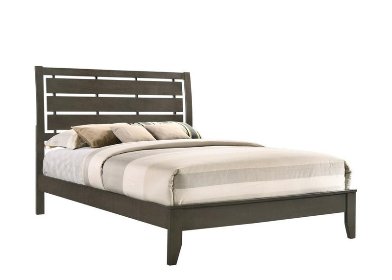 Serenity Queen Panel Bed Mod Grey - Furniture Center (NY)