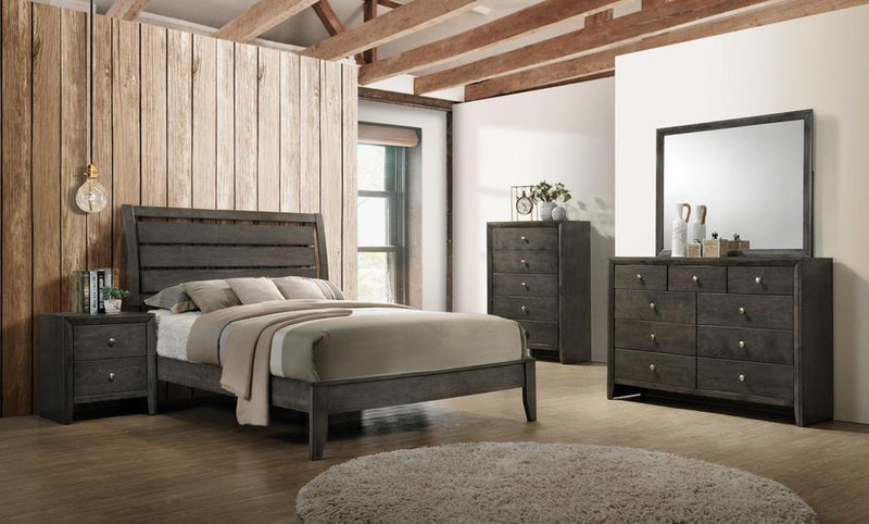 Serenity Full Panel Bed Mod Grey - Furniture Center (NY)