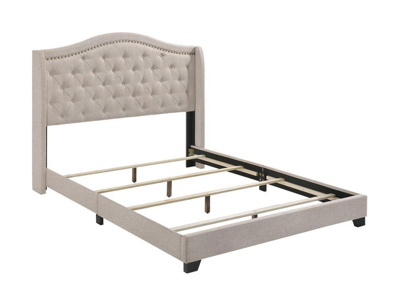 Sonoma Camel Back Queen Bed Beige - Furniture Center (NY)