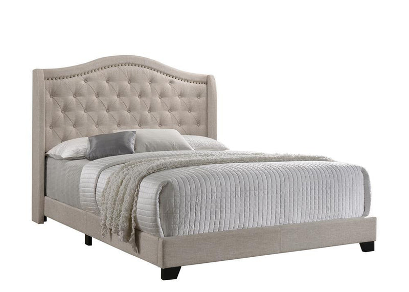 Sonoma Camel Back Eastern King Bed Beige - Furniture Center (NY)