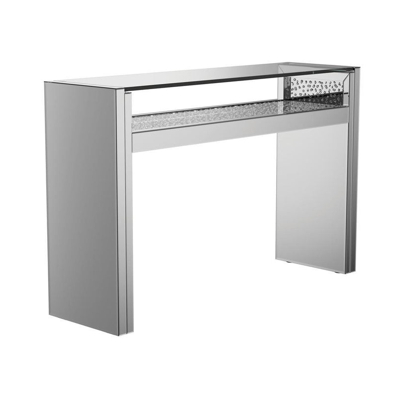 Edna 1-shelf Console Table Silver - Furniture Center (NY)