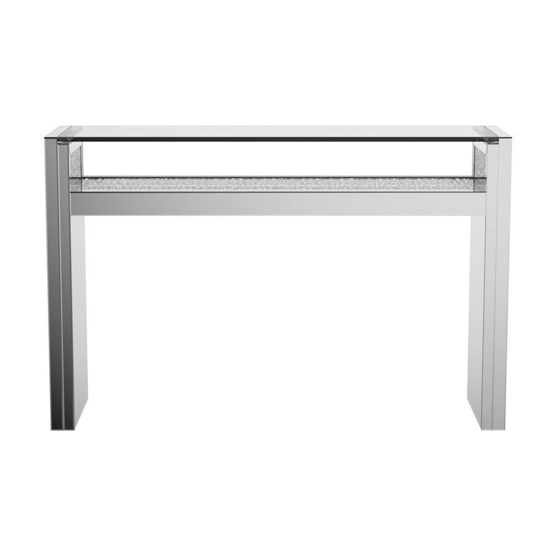 Edna 1-shelf Console Table Silver - Furniture Center (NY)