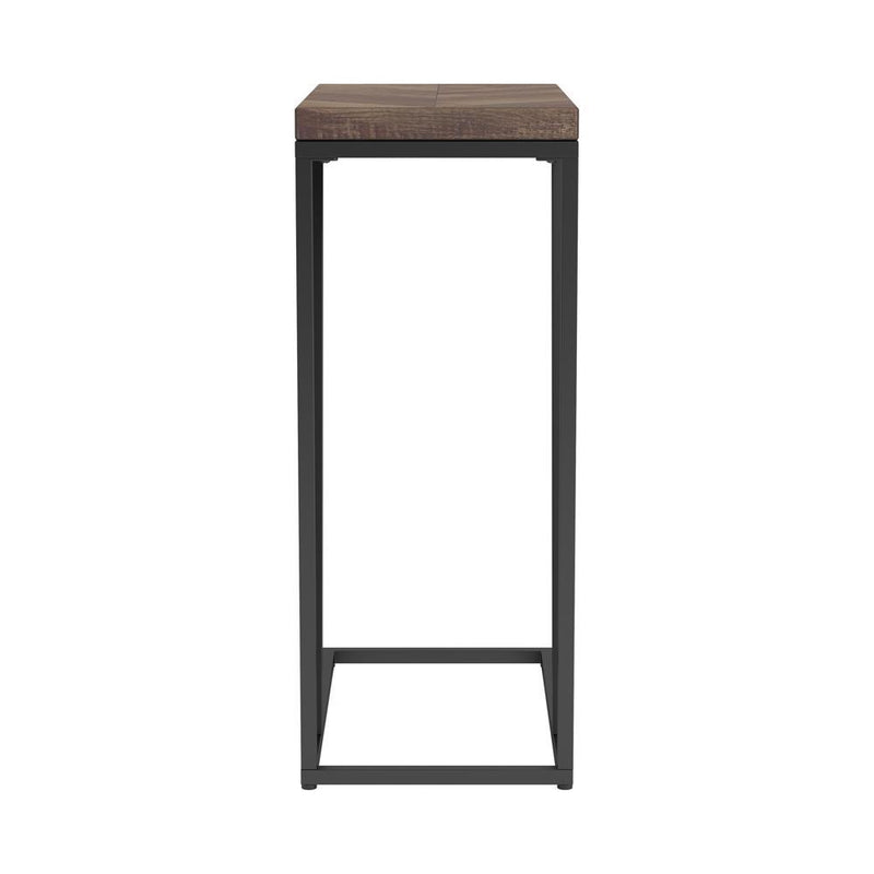 Sergio Chevron Rectangular Accent Table Tobacco - Furniture Center (NY)