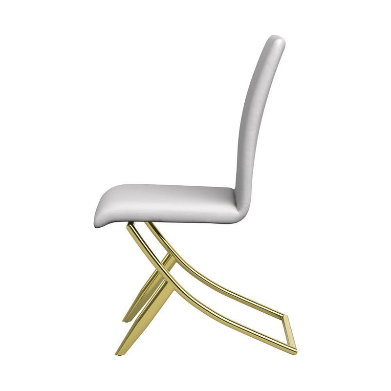 Carmelia Upholstered Side Chairs White (Set of 4) - Furniture Center (NY)
