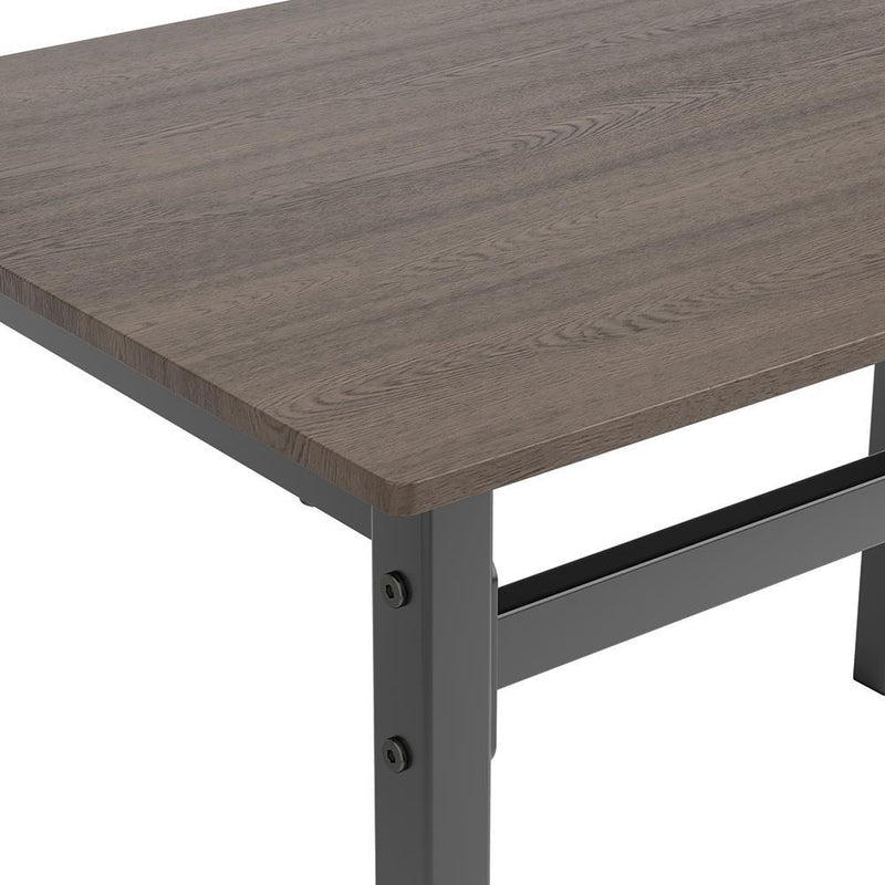 Lana 5-piece Rectangular Dining Table Set Dark Brown and Matte Black - Furniture Center (NY)