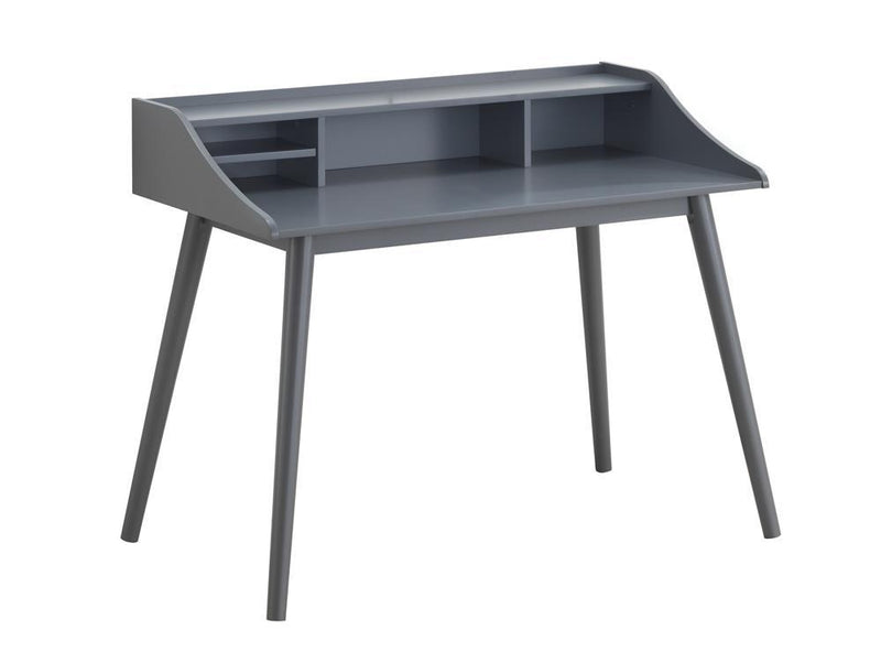 Percy 4-compartment Writing Desk Grey - Furniture Center (NY)