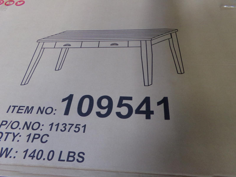 Kingman 4-drawer Dining Table Espresso and White - Furniture Center (NY)