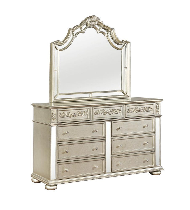 Heidi 9-drawer Dresser Metallic Platinum - Furniture Center (NY)