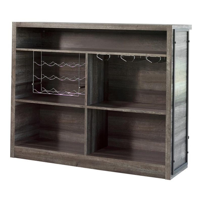 Joe 5-shelf Bar Unit Aged Oak - Furniture Center (NY)