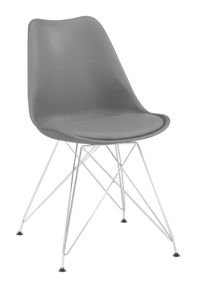 Juniper Upholstered Side Chairs Grey (Set of 2) - Furniture Center (NY)