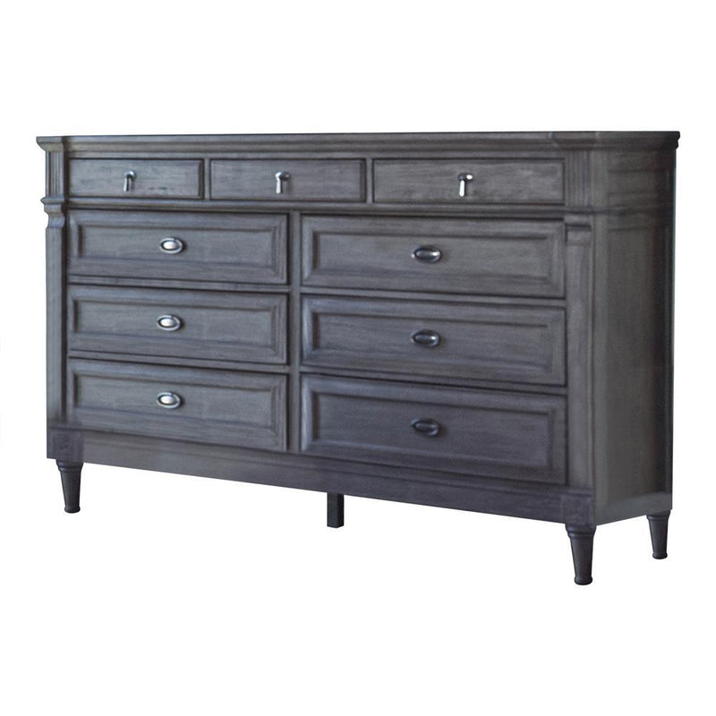 Alderwood 9-drawer Dresser French Grey - Furniture Center (NY)