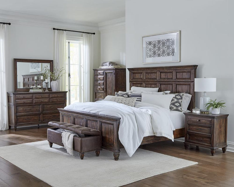 Avenue Rectangle Dresser Mirror Weathered Burnished Brown - Furniture Center (NY)