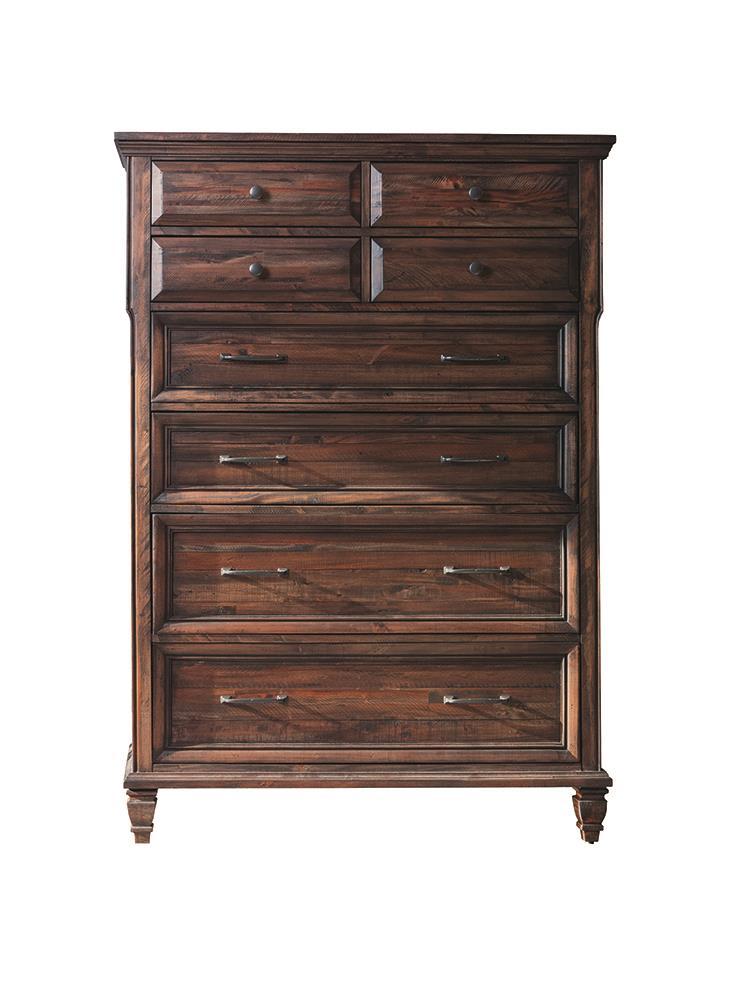 Avenue 8-drawer Chest Weathered Burnished Brown - Furniture Center (NY)