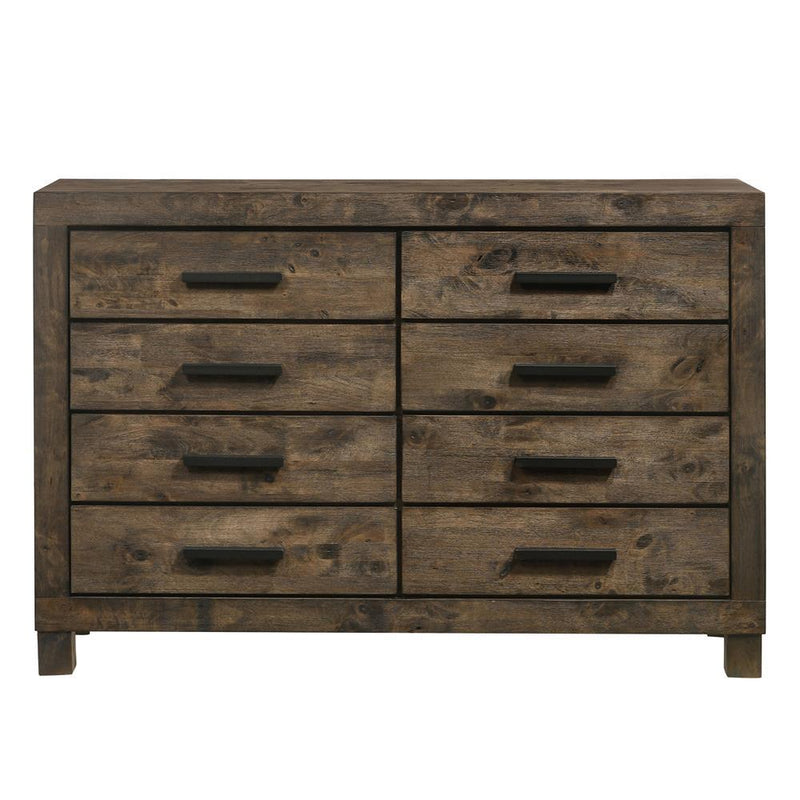 Woodmont 8-drawer Dresser Rustic Golden Brown - Furniture Center (NY)
