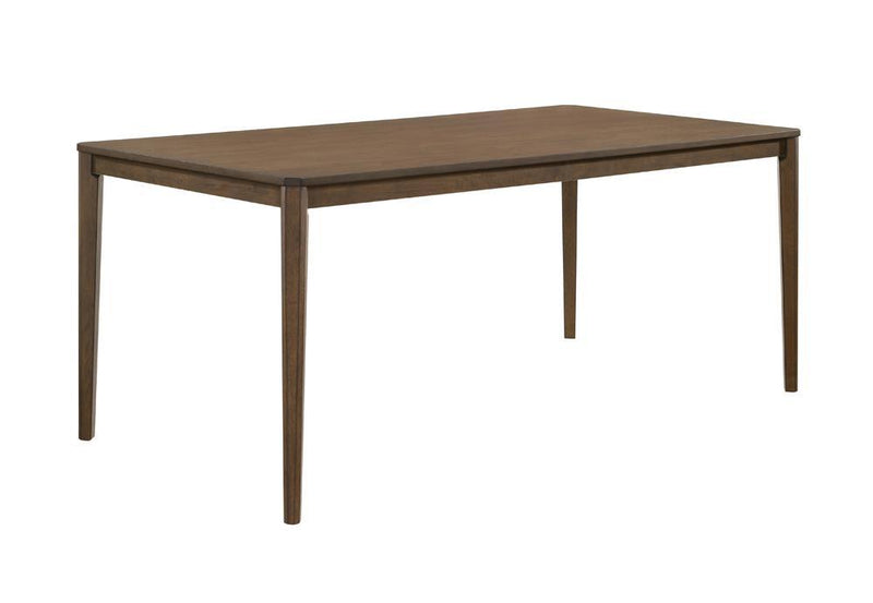 Wethersfield Dining Table with Clipped Corner Medium Walnut - Furniture Center (NY)