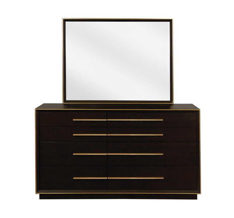 Durango Dresser Mirror Smoked Peppercorn - Furniture Center (NY)