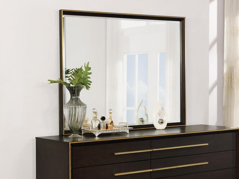 Durango Dresser Mirror Smoked Peppercorn - Furniture Center (NY)