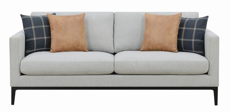 Apperson Cushioned Back Sofa Light Grey - Furniture Center (NY)