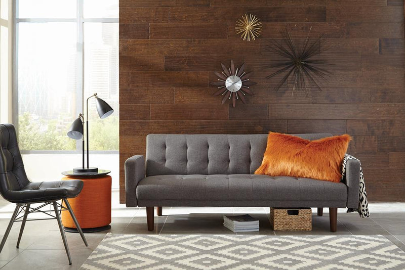 Sommer Tufted Sofa Bed Grey - Furniture Center (NY)