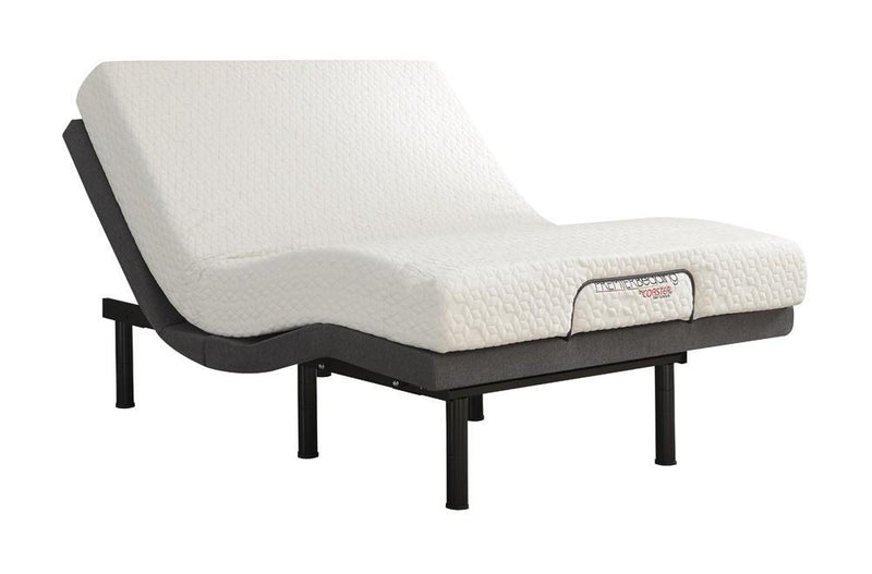Clara Queen Adjustable Bed Base Grey and Black - Furniture Center (NY)