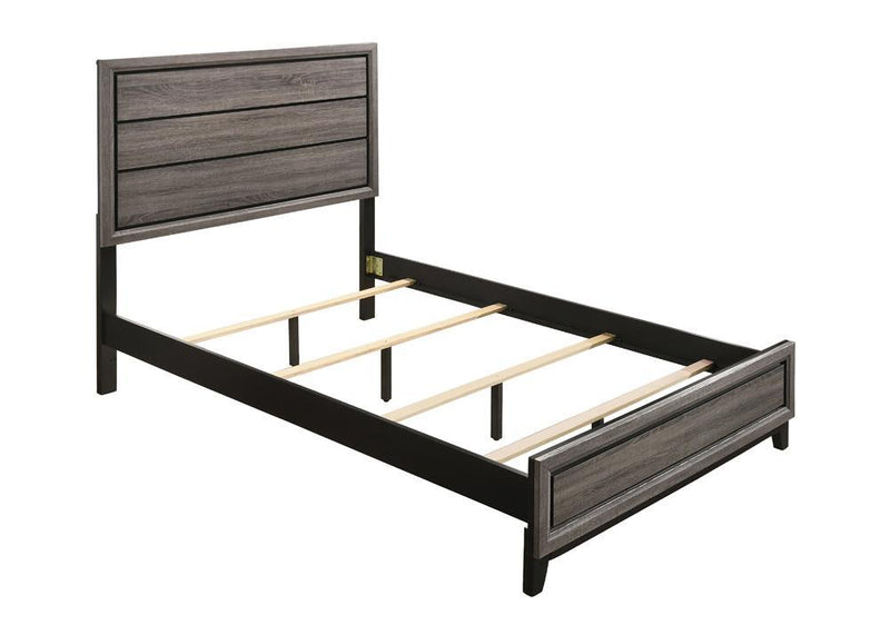 Watson Full Panel Bed Grey Oak - Furniture Center (NY)