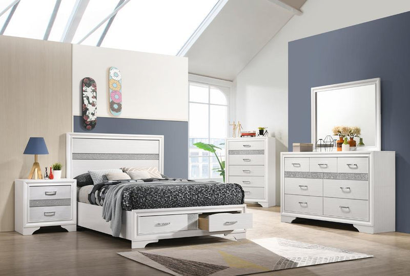 Miranda Full Storage Bed White - Furniture Center (NY)