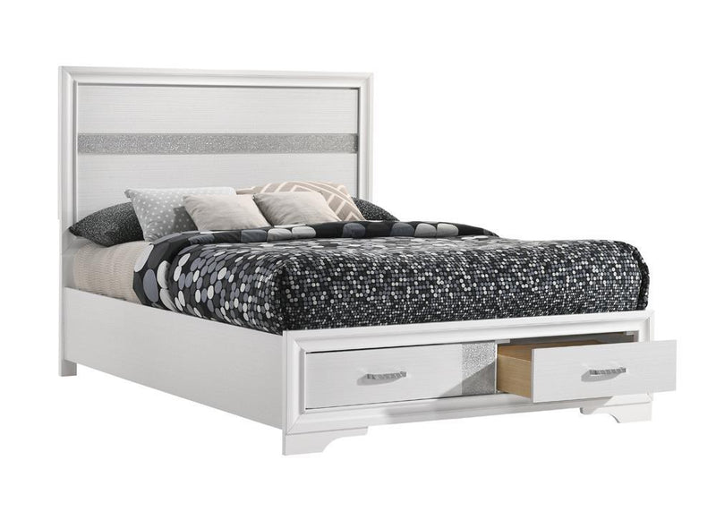 Miranda Full Storage Bed White - Furniture Center (NY)