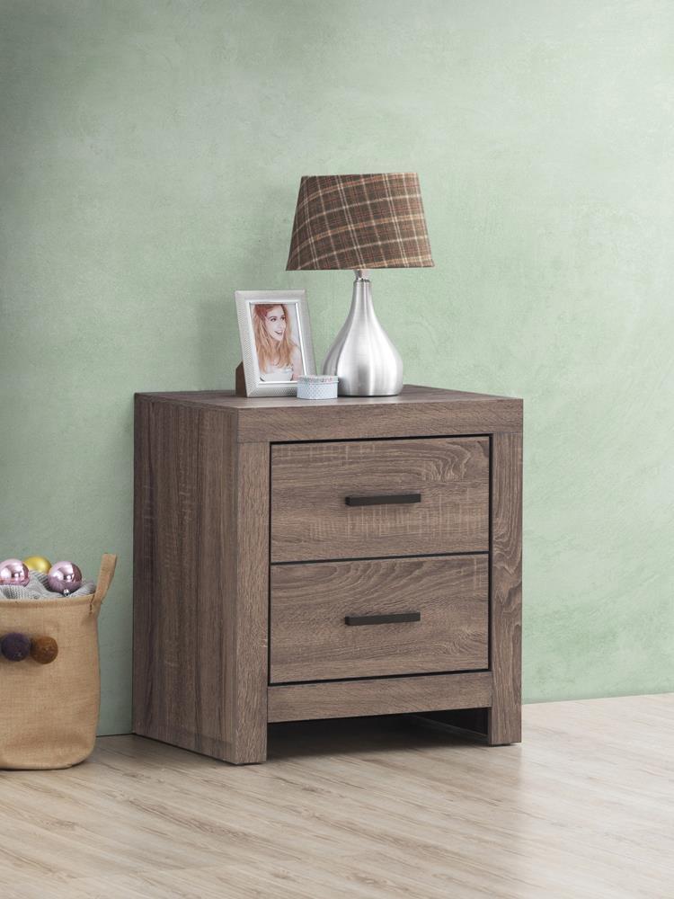 Brantford 2-drawer Nightstand Barrel Oak - Furniture Center (NY)