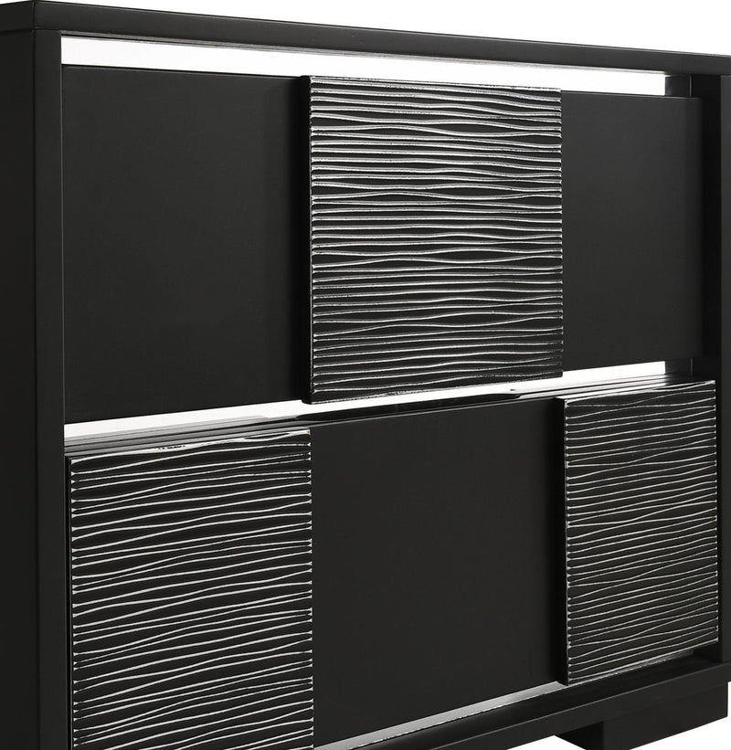 Blacktoft 2-drawer Nightstand Black - Furniture Center (NY)