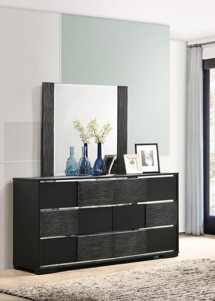 Blacktoft 6-drawer Dresser Black - Furniture Center (NY)