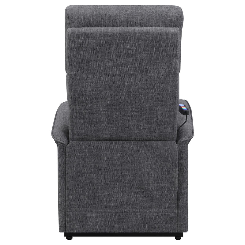 Herrera Power Lift Recliner with Wired Remote Charcoal - Furniture Center (NY)